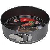 Форма д/выпечки c антипригарным покрытием, разъемная,d24 х6,8 см.цвет:серый (YL-B01) Форма д/выпечки c антипригарным покрытием, разъемная,d24 х6,8 см.цвет:серый (YL-B01)