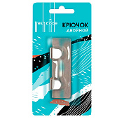 Крючок металлический на липкой основе средний 2шт 70462/100/10 Крючок металлический на липкой основе средний 2шт 70462/100/10