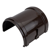 Соединитель желобов Docke PREMIUM, Шоколад Ral:8019 Соединитель желобов Docke PREMIUM, Шоколад Ral:8019