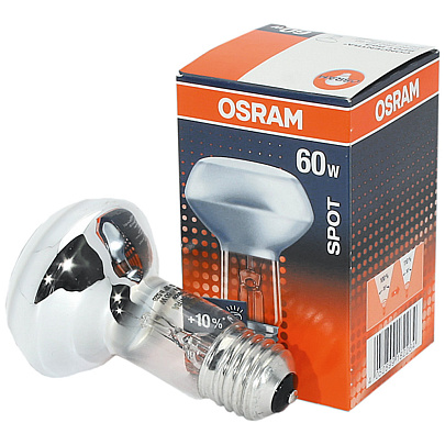  Лампа накал зерк R63 60WЕ27 (OSRAM) 