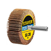 Круг шлифовальный лепестковый 50х20мм Р320 на шпильке STAYER Круг шлифовальный лепестковый 50х20мм Р320 на шпильке STAYER