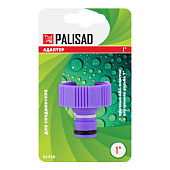  Адаптер пластмассовый, 1", внутренняя резьба PALISAD,65730 