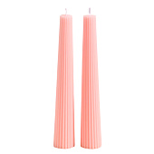  Набор свечей 3.5х23 см, 2 шт, "Башня" пыльная роза, 10962282 