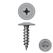 Саморезы металл-металл с прессшайбой ШСММ 4,2х16мм, 200шт, RAL 7004 серый Саморезы металл-металл с прессшайбой ШСММ 4,2х16мм, 200шт, RAL 7004 серый