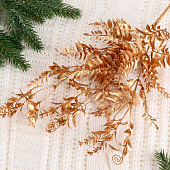 Цветы искусственные блеск «Завитки и листики», h=36 см, золото 3543961 Цветы искусственные блеск «Завитки и листики», h=36 см, золото 3543961