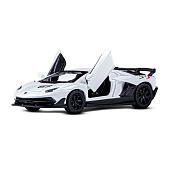 Машина металлическая ТМ Автопанорама 1:43 Lamborghini Aventador SVJ цвет: белый, JB1251558