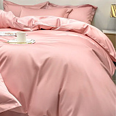  Комплект постельного белья Mariya DeLuxe, евро, наволочки 50х70 см, Б-КПБ-евро-розовый 