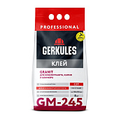  Клей для камня, клинкера и керамогранита GRANIT PRO GM-245 C2T (5кг) /Геркулес 