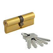  Цилиндр ключ/ключ МЦ-ECO-STD-Z-ЛП-80 (40-40) (латунь) Нора-М 