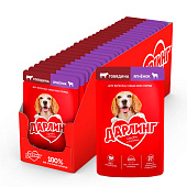 Влажный корм для собак DARLING Говядина, Ягненок в подливе 75г Влажный корм для собак DARLING Говядина, Ягненок в подливе 75г