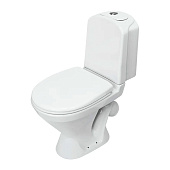Унитаз-компакт Classik comfort косой выпуск с сиденьем и арматурой Sanita Luxe