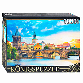 Пазлы Konigspuzzle 1000 элементов Прага. Карлов мост Пазлы Konigspuzzle 1000 элементов Прага. Карлов мост
