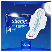 Гигиенические прокладки ALWAYS Ultra ароматизированные Night Quatro 26шт Гигиенические прокладки ALWAYS Ultra ароматизированные Night Quatro 26шт