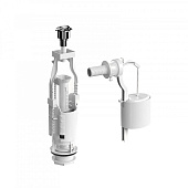 Арматура для бачка ECO 22  боковой вход 1/2" гальваника 2-режима слива 030622 Berges