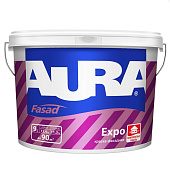 Высокоукрывистая краска для фасадов "AURA Expo база TR 0,9л" Высокоукрывистая краска для фасадов "AURA Expo база TR 0,9л"