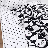 Комплект постельного белья 1,5 спальный Mariya DeLuxe Панда тайм 500106/1 Комплект постельного белья 1,5 спальный Mariya DeLuxe Панда тайм 500106/1