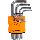Набор ключей имбусовых Torx , 9 шт, T10-T50 Вихрь