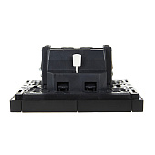 Выключатель встраиваемый 2 клавиши, цвет черный, IEK FORTE&PIANO Выключатель встраиваемый 2 клавиши, цвет черный, IEK FORTE&PIANO