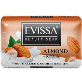 Мыло туалетное EVISSA Миндаль+молоко 125г Мыло туалетное EVISSA Миндаль+молоко 125г