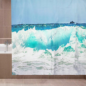 Штора для ванной 180х180 Digit print 12 колец утяжелитель XT-052 Aquadomer Штора для ванной 180х180 Digit print 12 колец утяжелитель XT-052 Aquadomer