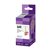 Лампа LED филамент. 5Вт E27, шар, 4000К нейтр. бел. IEK Лампа LED филамент. 5Вт E27, шар, 4000К нейтр. бел. IEK