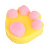  Губка для тела поролоновая детская фигурная Sweet kids - Лапка Элис, 641-110 