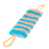  Мочалка для тела Медведь полосатый средней жесткости 12х42см 