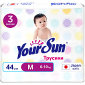 Подгузники-трусики YourSun 44шт M 6-10кг Подгузники-трусики YourSun 44шт M 6-10кг