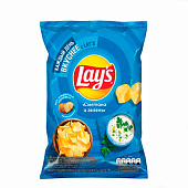  Чипсы Lay's Сметана зелень 70гр 