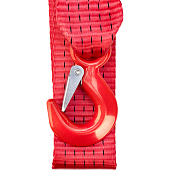 Трос полиэстер длина 5 м лента 50 мм нагрузка на разрыв 5 тонн крюки 160 гр закалка STAFF SKYWAY Трос полиэстер длина 5 м лента 50 мм нагрузка на разрыв 5 тонн крюки 160 гр закалка STAFF SKYWAY