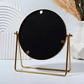  Зеркало настольное «PREMIUM MIRROR», d зеркальной поверхности 14,5 см, цвет золотой 