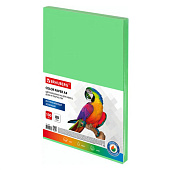  Бумага А4 цветная BRAUBERG, 80г/м, 100 л, интенсив, зеленая, для офисной техники, 112451 