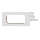 Наконечник МОДЕРН "Квадро" белый (пара) в упаковке Наконечник МОДЕРН "Квадро" белый (пара) в упаковке