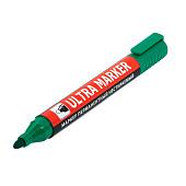  Маркер перманентный зеленый BRAUBERG, ULTRA MARKER, 3,5 мм с клипом, 152207 