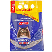  Наполнитель Сибирская Кошка Супер комкующийся 3л 