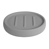  Мыльница керамика Soft серая B4333A-4G 