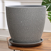  Горшок Саванна №9. 40л, серый бутон 
