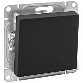 Выключатель встраиваемый проходной 1 клавиша, цвет черный, EKF Эпика Выключатель встраиваемый проходной 1 клавиша, цвет черный, EKF Эпика