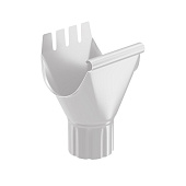  Воронка желоба 125/90 Optima, Белый Ral:9003 