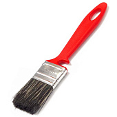 Кисть плоская Водные краски 35х10мм, смешанная щетина, красная пластиковая ручка, АКОР Кисть плоская Водные краски 35х10мм, смешанная щетина, красная пластиковая ручка, АКОР