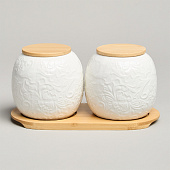  Набор банок lefard "muse" на подставке 19,5х9,5 см 400 мл 587-209 