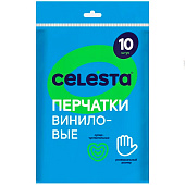 Перчатки виниловые Celesta, 10шт. (5 пар) Перчатки виниловые Celesta, 10шт. (5 пар)