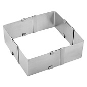 Форма для выпечки квадратная раздвижная Mallony TORTA 108347 Форма для выпечки квадратная раздвижная Mallony TORTA 108347