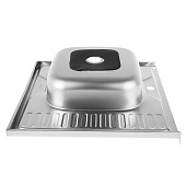 Мойка накладная 60х60х16,5мм 0,6мм с сифоном ПРАВАЯ 6060 АВ-R Accoona Мойка накладная 60х60х16,5мм 0,6мм с сифоном ПРАВАЯ 6060 АВ-R Accoona