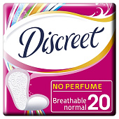 Ежедневные гигиенические прокладки DISCREET Normal Single 20шт ПрепакКор Ежедневные гигиенические прокладки DISCREET Normal Single 20шт ПрепакКор