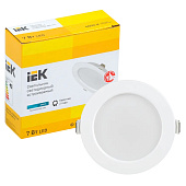 Светильник точечный LED 1611 ДВО 7Вт 4000К IP20 круг белый (d95/монтажн d70) /IEK