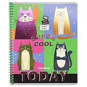 Тетрадь 48л. А5. Будни котят, клетка, Т48-3620 Тетрадь 48л. А5. Будни котят, клетка, Т48-3620