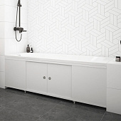 Экран для ванны Купе 1,69 м Белый МетаКам Экран для ванны Купе 1,69 м Белый МетаКам