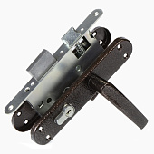 Замок врезной с ручкой ЗВ4-3.08 (ЗВ4-1.55) медь Птимаш Замок врезной с ручкой ЗВ4-3.08 (ЗВ4-1.55) медь Птимаш