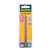 Биты Phillips. 100мм,тип хвостовика Е 1/4", 1 шт. в блистере РН2/Kraftool EXPERT Биты Phillips. 100мм,тип хвостовика Е 1/4", 1 шт. в блистере РН2/Kraftool EXPERT